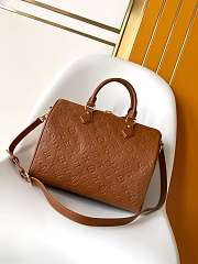LOUIS VUITTON | Speedy Soft 30 Monogram Emprint Bag in Brown - 3