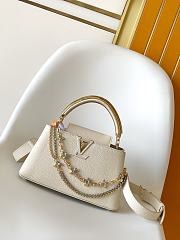 LOUIS VUITTON | Capucines BB Bag In White Color - 1