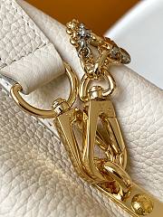 LOUIS VUITTON | Capucines BB Bag In White Color - 4