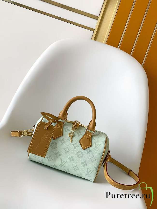 LOUIS VUITTON | Speedy Bandoulière 20 Bag Monogram Origine Vert Asnière - 1