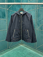 HERMES | Dark blue hooded jacket - 1