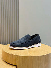 Hermès low loafers in suede combine sleek design dark blue - 6