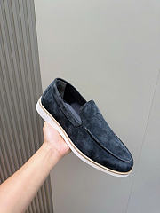 Hermès low loafers in suede combine sleek design dark blue - 4