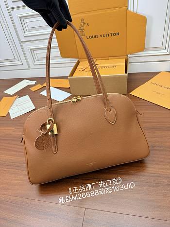 LOUIS VUITTON | Low Key Duffle Tote Bag Cognac Brown