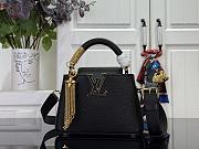 LOUIS VUITTON | Capucines Mini Bag In Black Size 21x14x8 cm - 1