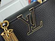 LOUIS VUITTON | Capucines Mini Bag In Black Size 21x14x8 cm - 6