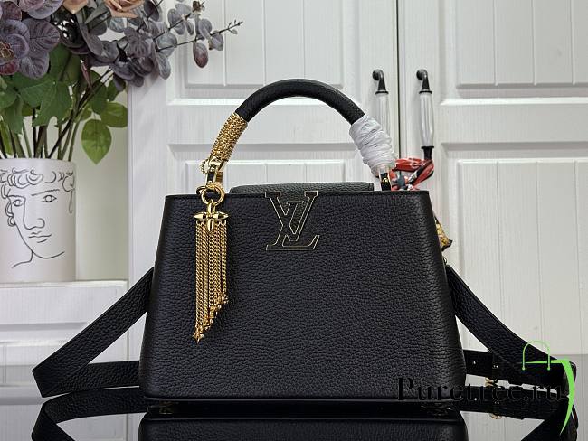 LOUIS VUITTON | Capucines BB Bag In Black Size 27x18x9 cm - 1