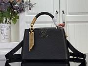 LOUIS VUITTON | Capucines BB Bag In Black Size 27x18x9 cm - 1