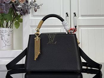 LOUIS VUITTON | Capucines BB Bag In Black Size 27x18x9 cm