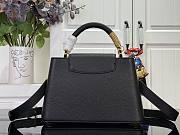 LOUIS VUITTON | Capucines BB Bag In Black Size 27x18x9 cm - 5