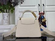 LOUIS VUITTON | Capucines Mini Bag In Ivory Size 21x14x8 cm - 5