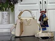 LOUIS VUITTON | Capucines Mini Bag In Ivory Size 21x14x8 cm - 4