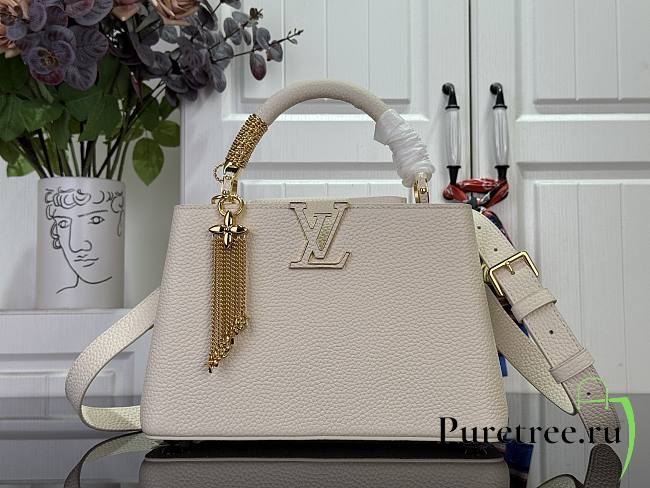 LOUIS VUITTON | Capucines BB Bag In Ivory Size 27x18x9 cm - 1