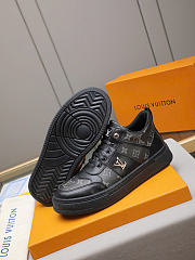 LOUIS VUITTON Monogram Low-Top Sneakers Black - 5