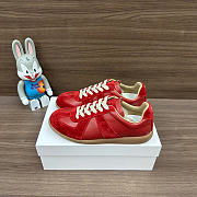 Maison Margiela suede sneakers in red - 1
