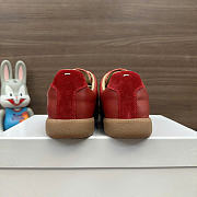Maison Margiela suede sneakers in red - 5