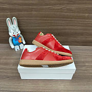 Maison Margiela suede sneakers in red - 2