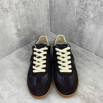 Maison Margiela suede sneakers in black