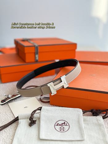Hermes Mini Constance epsom 24 mm gray