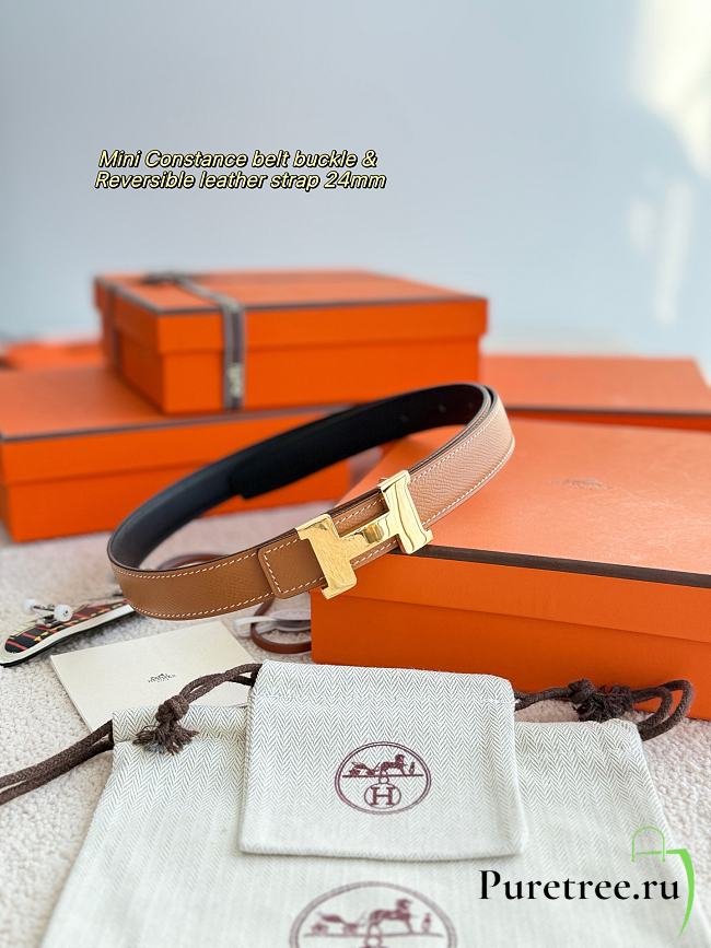 Hermes Mini Constance epsom 24 mm brown - 1
