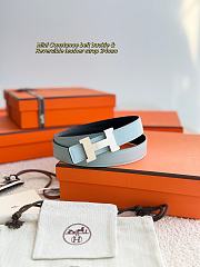 Hermes Mini Constance epsom 24 mm blue - 1