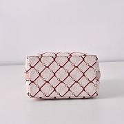 GUCCI | GG Emblem small bucket bag pink leather trim - 3