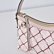 GUCCI | GG Emblem Small Shoulder Bag Pink/red GG fabric - 6