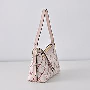 GUCCI | GG Emblem Small Shoulder Bag Pink/red GG fabric - 5