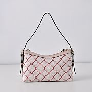 GUCCI | GG Emblem Small Shoulder Bag Pink/red GG fabric - 4