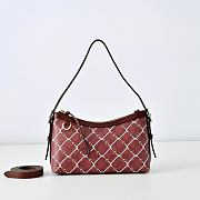 GUCCI | GG Emblem Small Shoulder Bag Red/pink GG material - 1