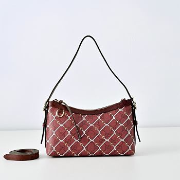 GUCCI | GG Emblem Small Shoulder Bag Red/pink GG material