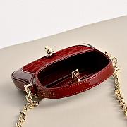 GUCCI | Jackie 1961 crystals mini bag Rosso Ancora red leather trim - 6