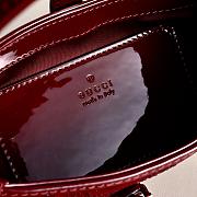 GUCCI | Jackie 1961 crystals mini bag Rosso Ancora red leather trim - 4