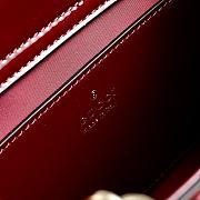 GUCCI | Diana crystals small tote bag Rosso Ancora red velvet - 6