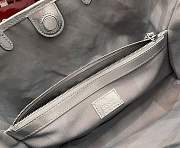GUCCI | GG Emblem medium tote bag silver fabric - 4