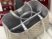 GUCCI | GG Emblem large tote bag silver fabric - 6