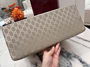 GUCCI | GG Emblem large tote bag silver fabric - 5