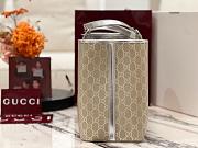 GUCCI | GG Emblem large tote bag silver fabric - 3