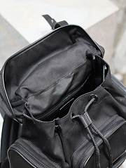YSL | City Leather-Trimmed ECONYL Backpack In Black - 3