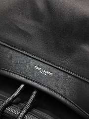 YSL | City Leather-Trimmed ECONYL Backpack In Black - 2