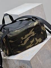 YSL | Camouflage Green Canvas Backpack  - 6