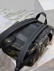 YSL | Camouflage Green Canvas Backpack  - 5