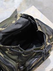 YSL | Camouflage Green Canvas Backpack  - 2