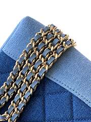 CHANEL | Clutch with chain Washed Denim Blue - 6
