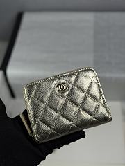 CHANEL | Zippered Coin Case Champagne Gold - 1