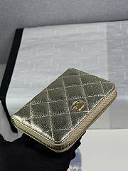 CHANEL | Zippered Coin Case Champagne Gold - 3