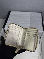 CHANEL | Zippered Coin Case Champagne Gold - 5