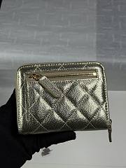 CHANEL | Zippered Coin Case Champagne Gold - 6