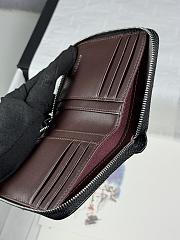 CHANEL | Zippered Coin Case Lambskin Silver Hardware Black - 5