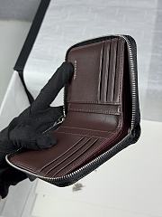 CHANEL | Zippered Coin Case Carviar Silver Hardware Black - 3